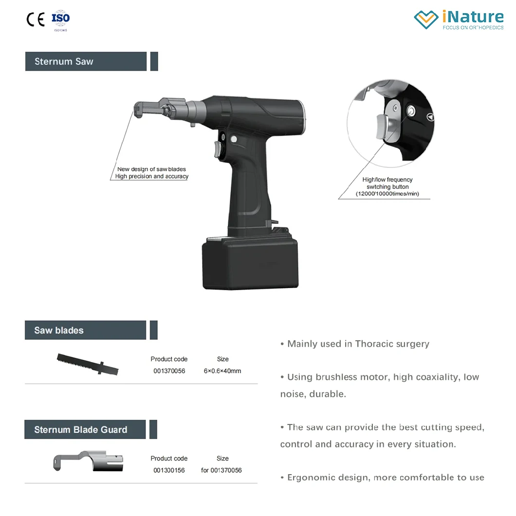 Medical Power Tool Skull Cannulated Hand Bone Drill and Saw for Orthopedic Surgery Sternum Saw