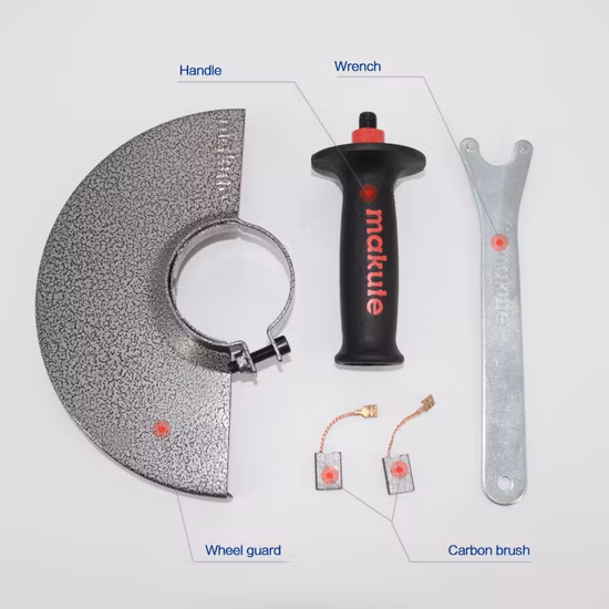 Makute 전동 공구 새로운 레드 디자인 100mm/115mm/125mm 850W 앵글 그라인더