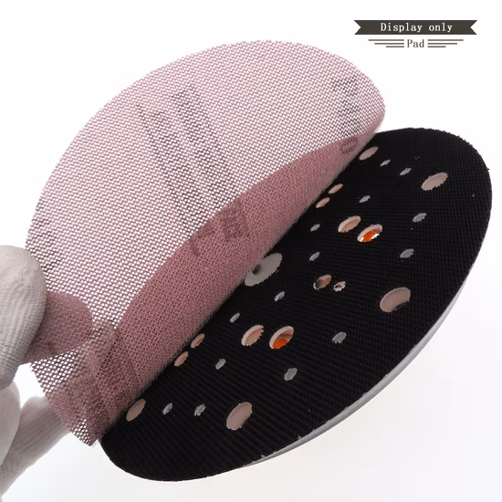 6 "150mm 다기능 지원 샌딩 패드 먼지가 없는 백킹 패드 53 홀 전동 공구 액세서리 용 벨크로