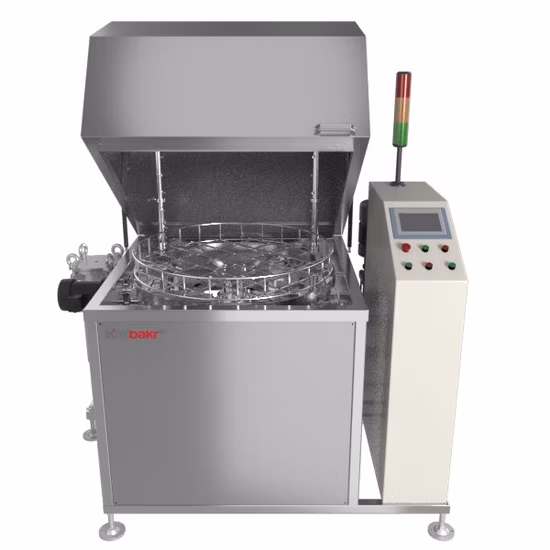 회전 도구 바구니가 있는 엔진 실린더용 고압 스프레이 청소 기계