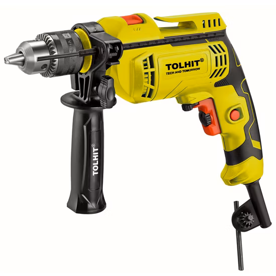 Tolhit Professional 450W 전원 10mm 6mm 13mm 미니 핸드 우드 콘크리트 강철 드릴링 임팩트 해머 드릴 휴대용 산업용 전기 드릴